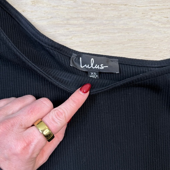 Lulu’s Asymmetrical Bodysuit - Picture 4 of 5